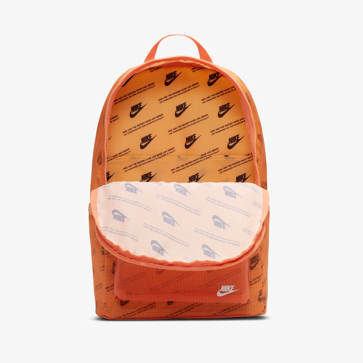 Balo Nike Heritage Backpack 2.0 MTRL Orange Black CK7444-884 - Ảnh 3