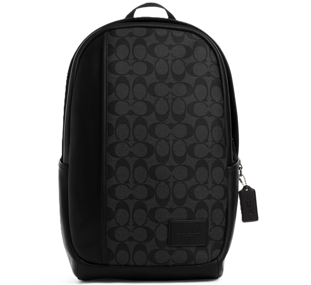 Balo Coach Edge Backpack In Signature ‘Black’ CM024-QBMI5