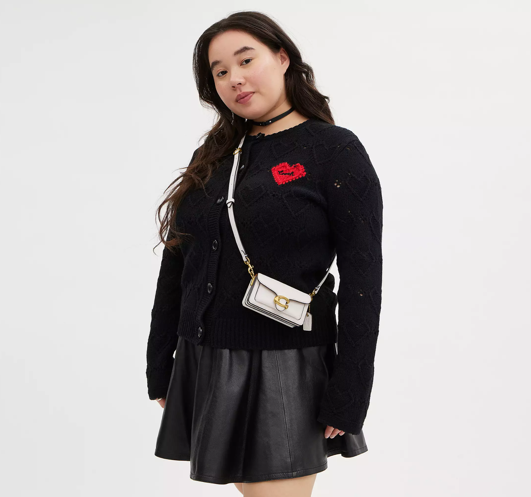 Túi Coach Tabby 12 ‘Chalk’ CN731-B4HA - Ảnh 2