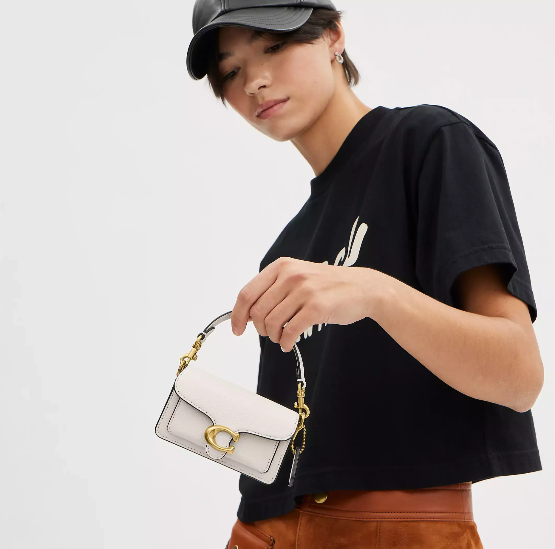 Túi Coach Tabby 12 ‘Chalk’ CN731-B4HA - Ảnh 3