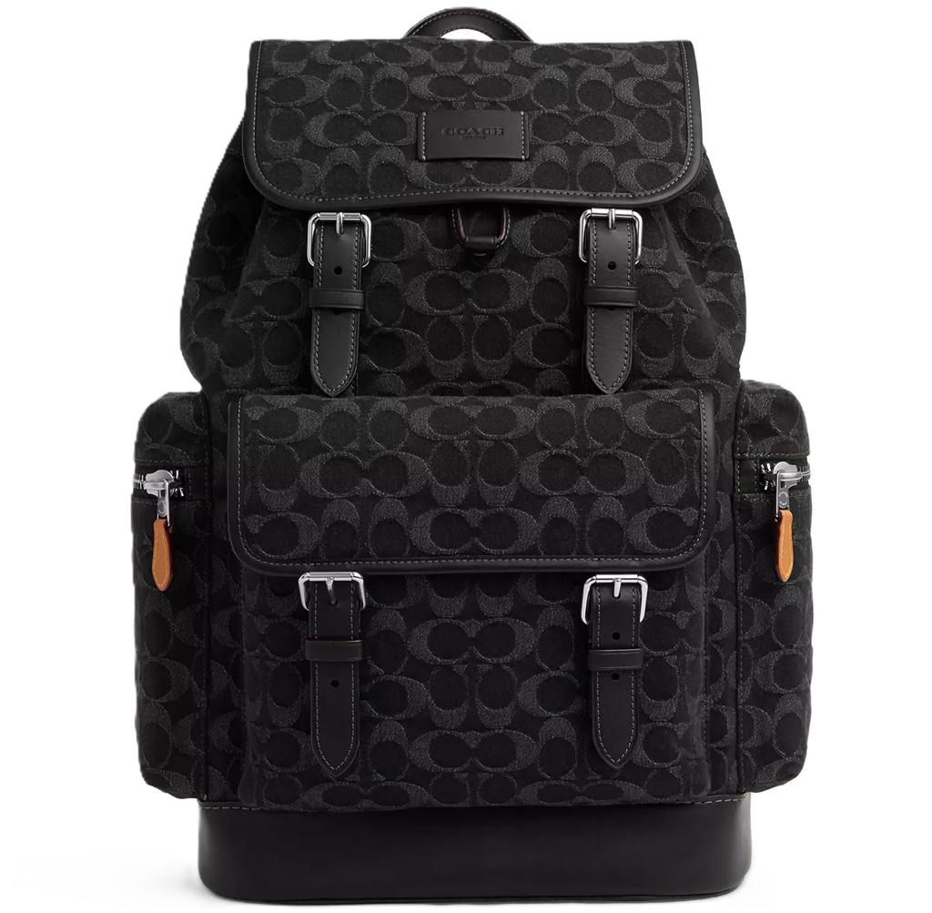 Balo Coach Sprint In Signature Denim ‘Black’ CO933-SVBK