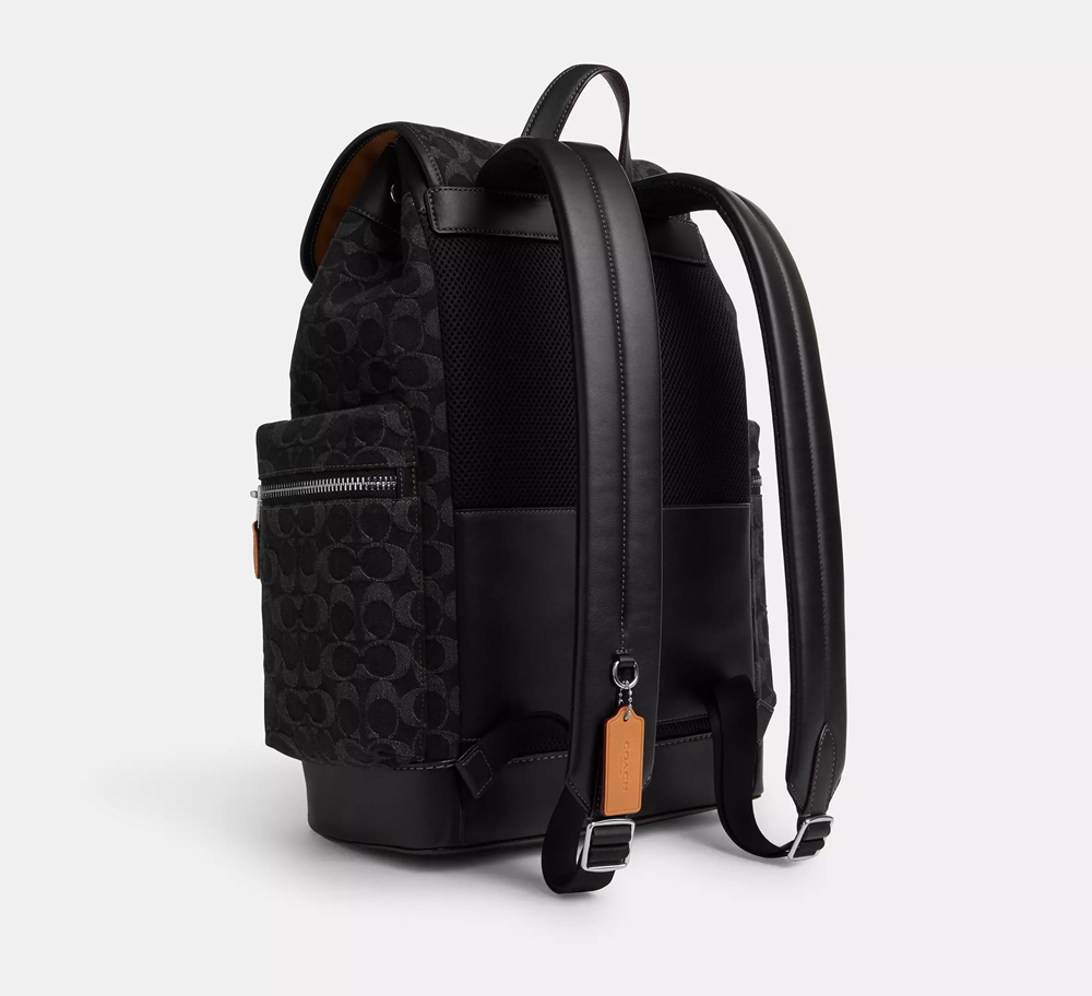 Balo Coach Sprint In Signature Denim ‘Black’ CO933-SVBK - Ảnh 4