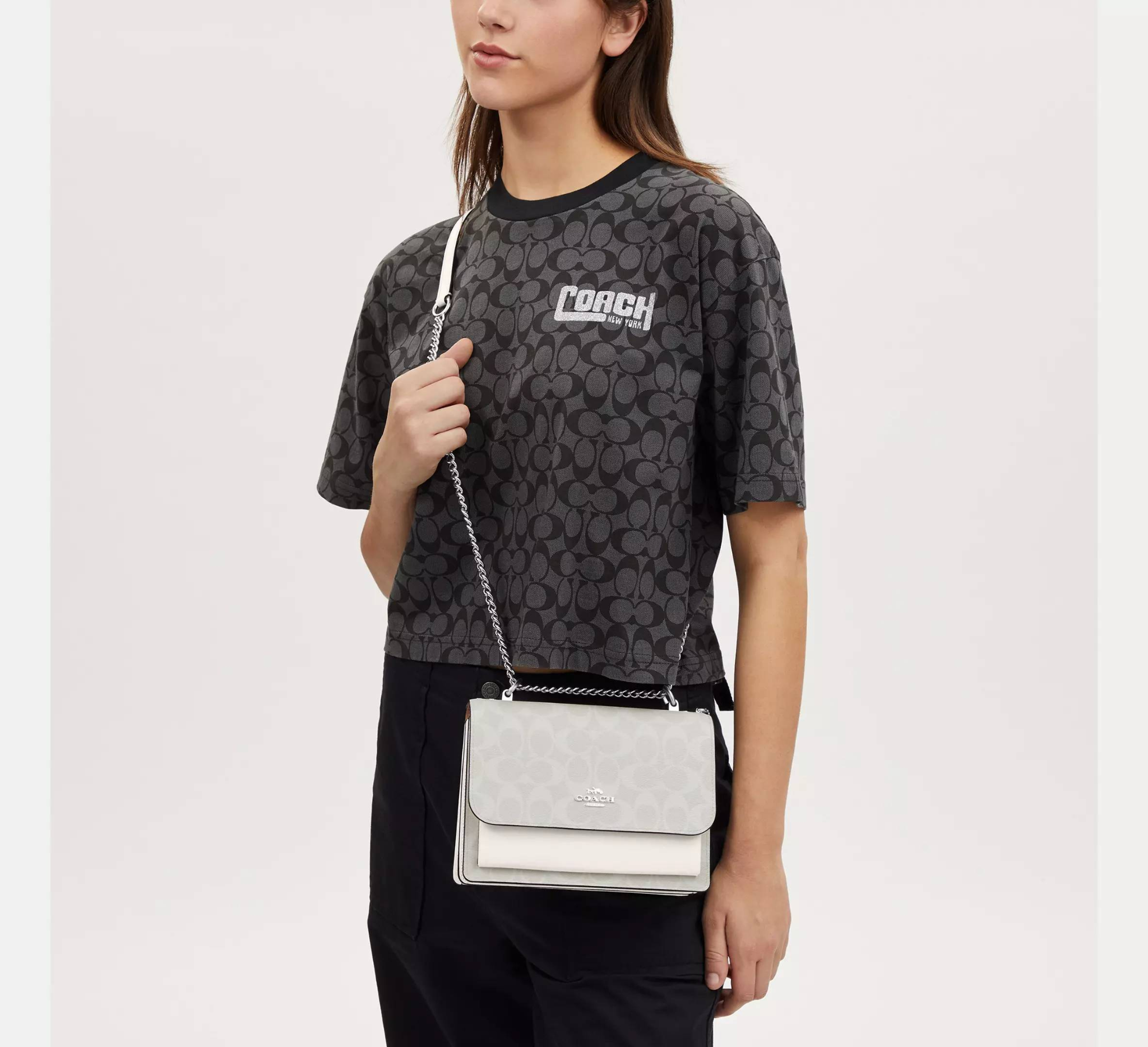 Túi Coach Klare Crossbody Bag Canvas 'White' CP078-SVVS5 - Ảnh 3