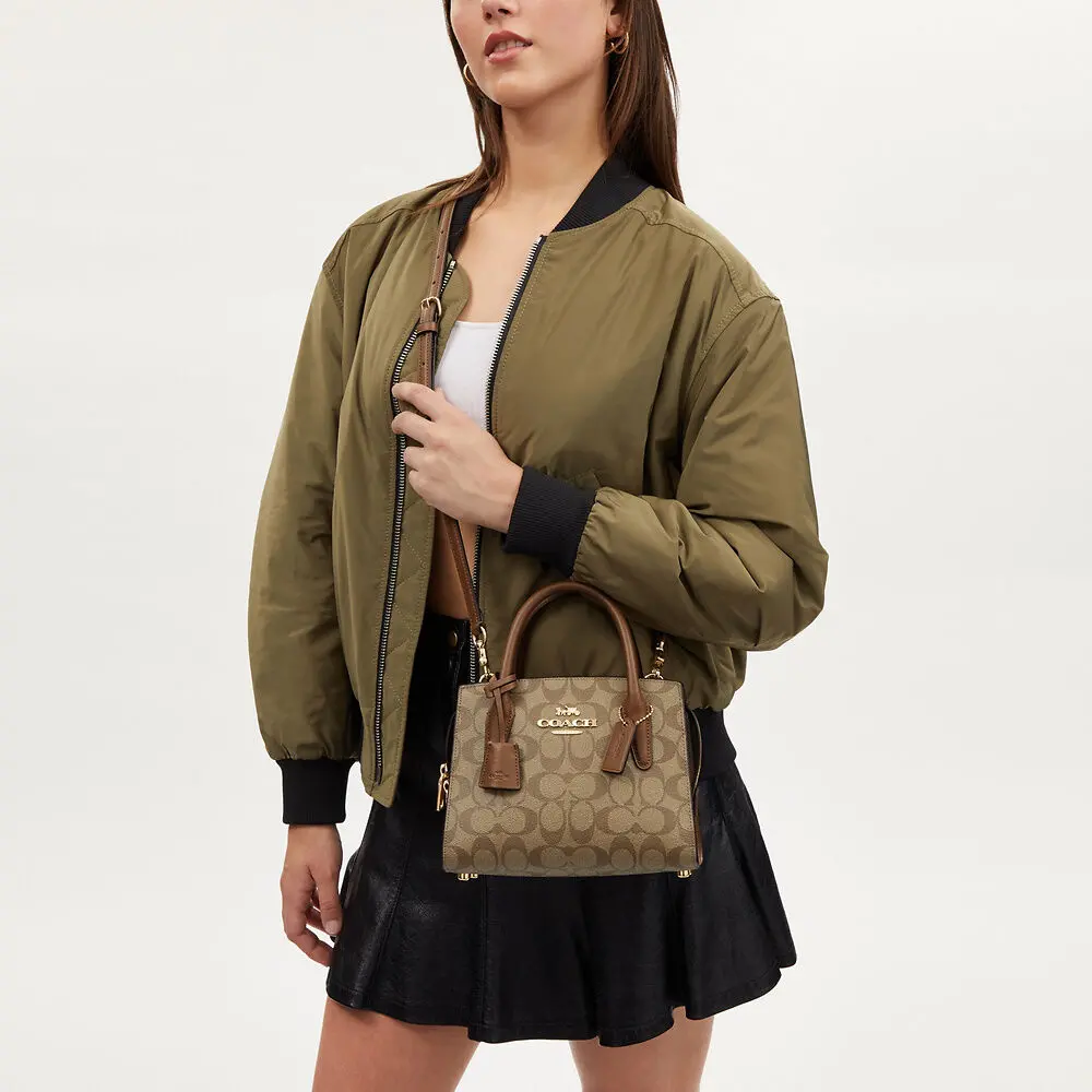 Alternative view of Túi Coach Andrea Carryall Canvas ‘Brown’ CP083-IME74