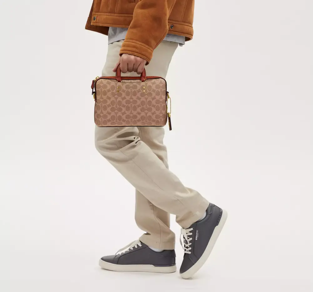 Túi Coach Rogue Slim Brief 25 ‘Brown’ CQ771-TN2 - Ảnh 3