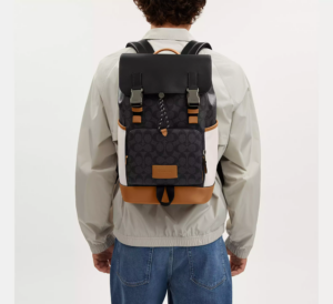 Alternative view of Balo Coach Track In Colorblock ‘Black’ CR259-QBWQQ