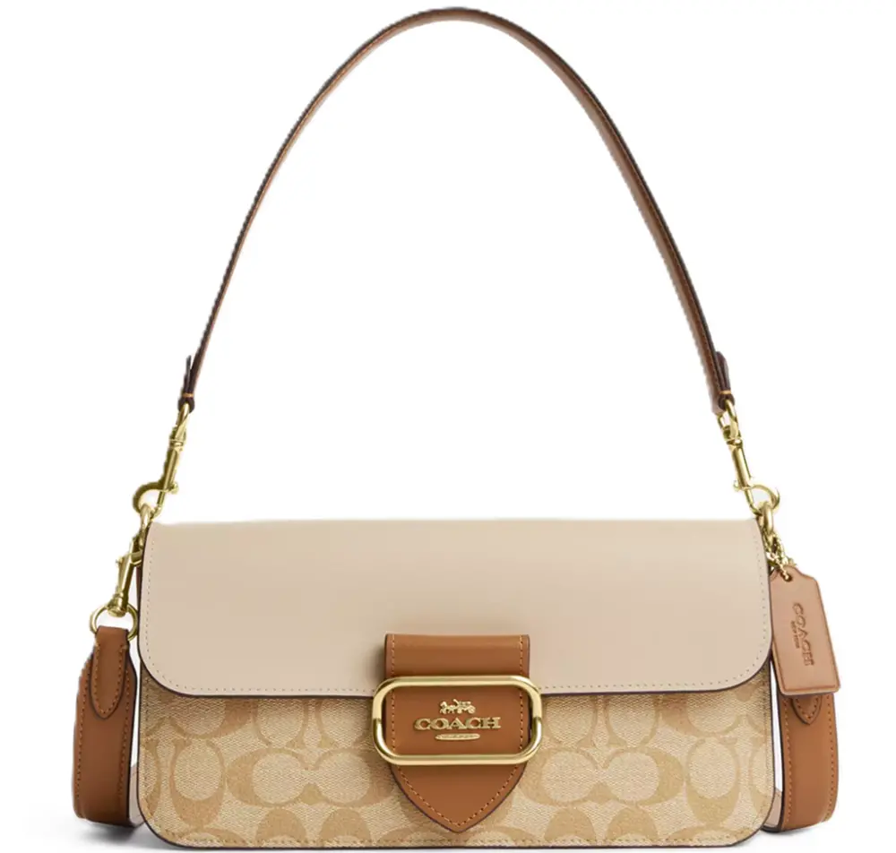 Túi Coach Morgan Blocked Signature Canvas ‘Beige’ CR332-IMWQ4