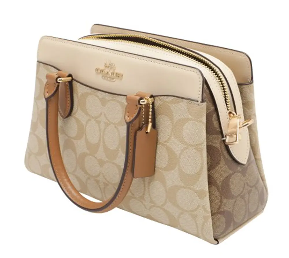 Túi Coach Darcie Carryall Colorblock Canvas 'Beige' CS553-IMWQ4 - Ảnh 3