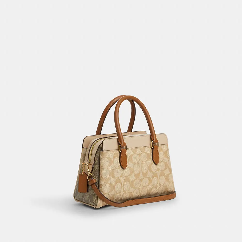 Alternative view of Túi Coach Darcie Carryall Colorblock Canvas 'Beige' CS553-IMWQ4