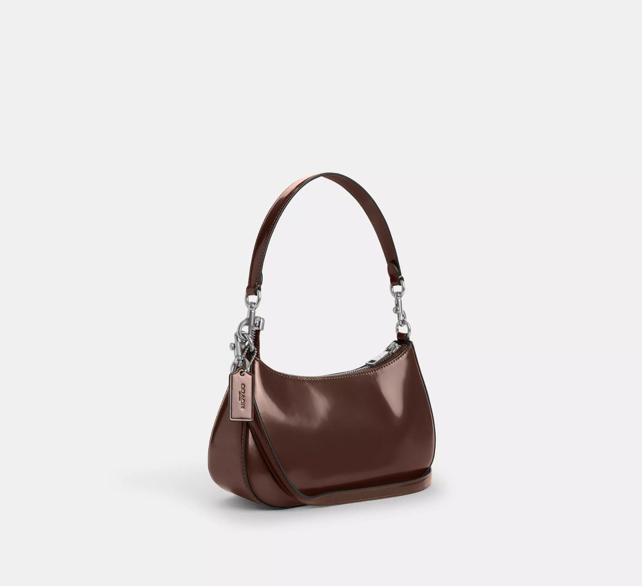 Túi Coach Teri Shoulder Bag ‘Brown’ CV938-SVMPL - Ảnh 3