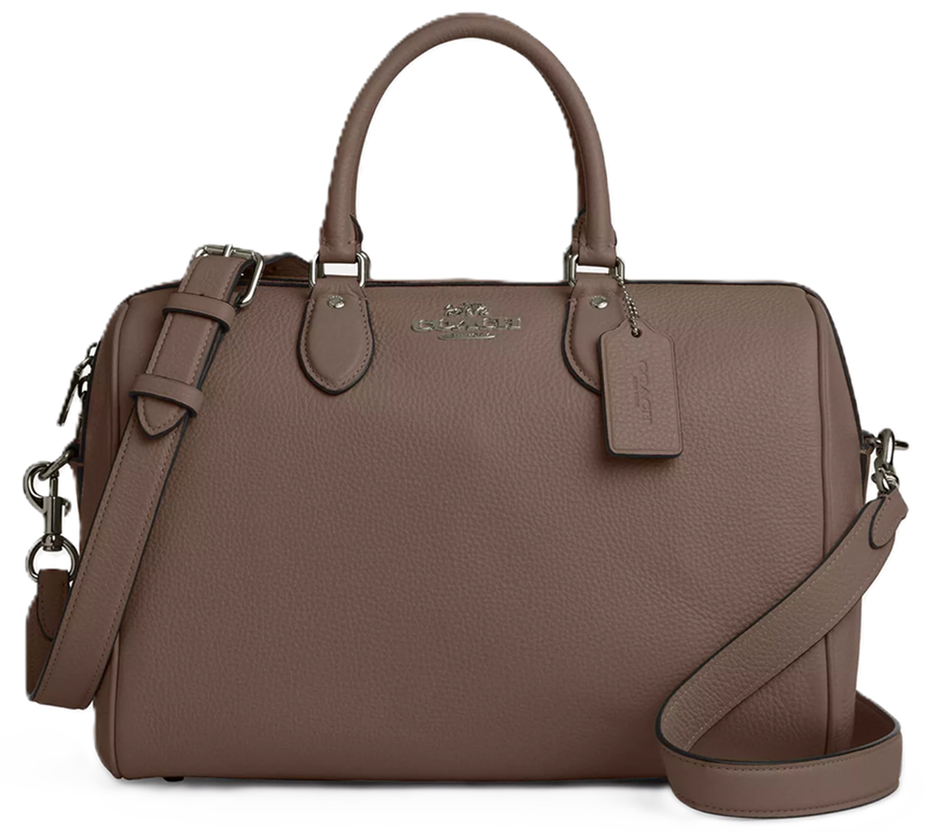 Túi Coach Rowan Large Satchel Bag ‘Dark Stone’ CV960-QBCBD