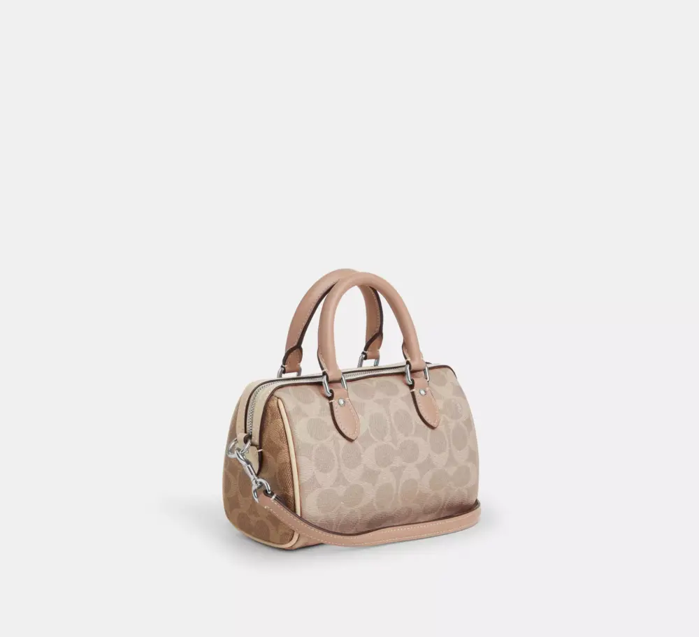 Túi Coach Mini Rowan Blocked Signature Canvas 'Taupe' CW330-SVXCU - Ảnh 4
