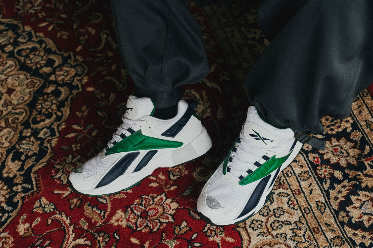 Giày Reebok Interval 96 ‘Dark Green Navy’ EH3103 - Ảnh 3