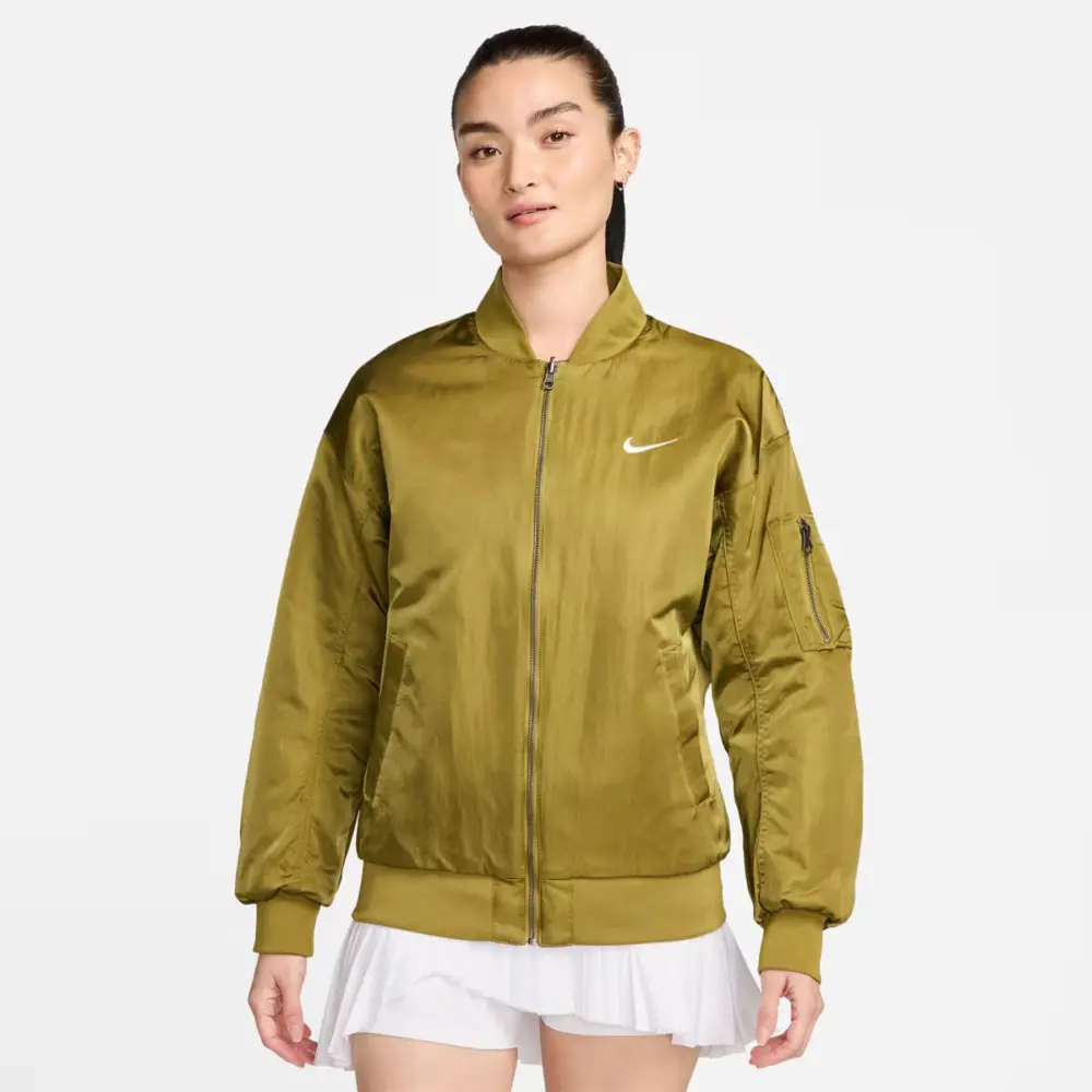Áo Nike As W NSW VRSTY BMBR JKT ‘Pacific Moss’ DV7877-307 - Ảnh 6