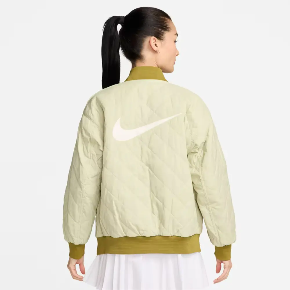 Áo Nike As W NSW VRSTY BMBR JKT ‘Pacific Moss’ DV7877-307 - Ảnh 3