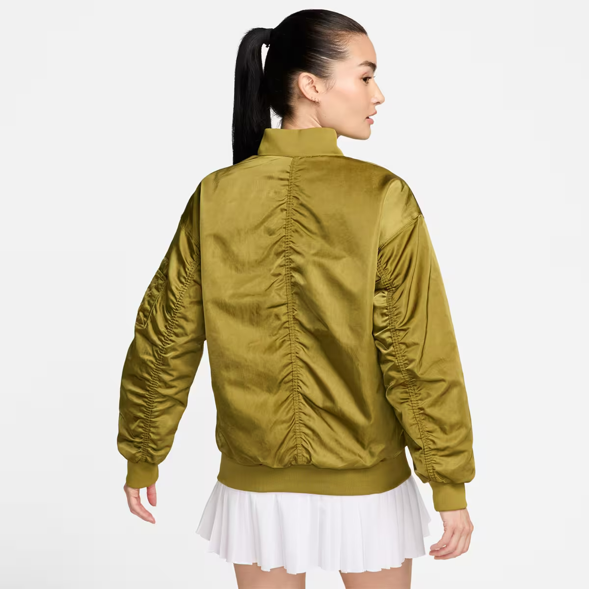 Áo Nike As W NSW VRSTY BMBR JKT ‘Pacific Moss’ DV7877-307 - Ảnh 5