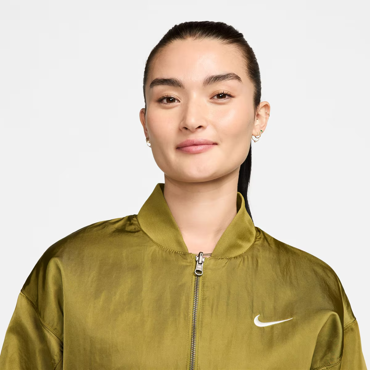 Áo Nike As W NSW VRSTY BMBR JKT ‘Pacific Moss’ DV7877-307 - Ảnh 4