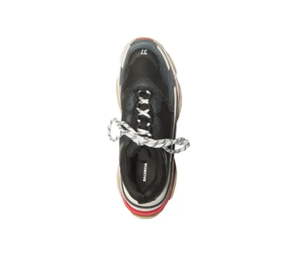 Giày Balenciaga Triple S 'Black Red' 524037W09OM11000 - Ảnh 3