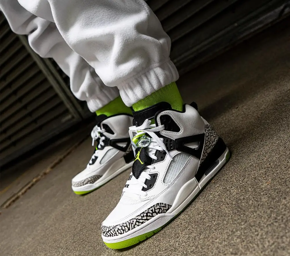 Alternative view of Giày Nike Air Jordan Spizike GS ‘Cement Volt’ 317321-170
