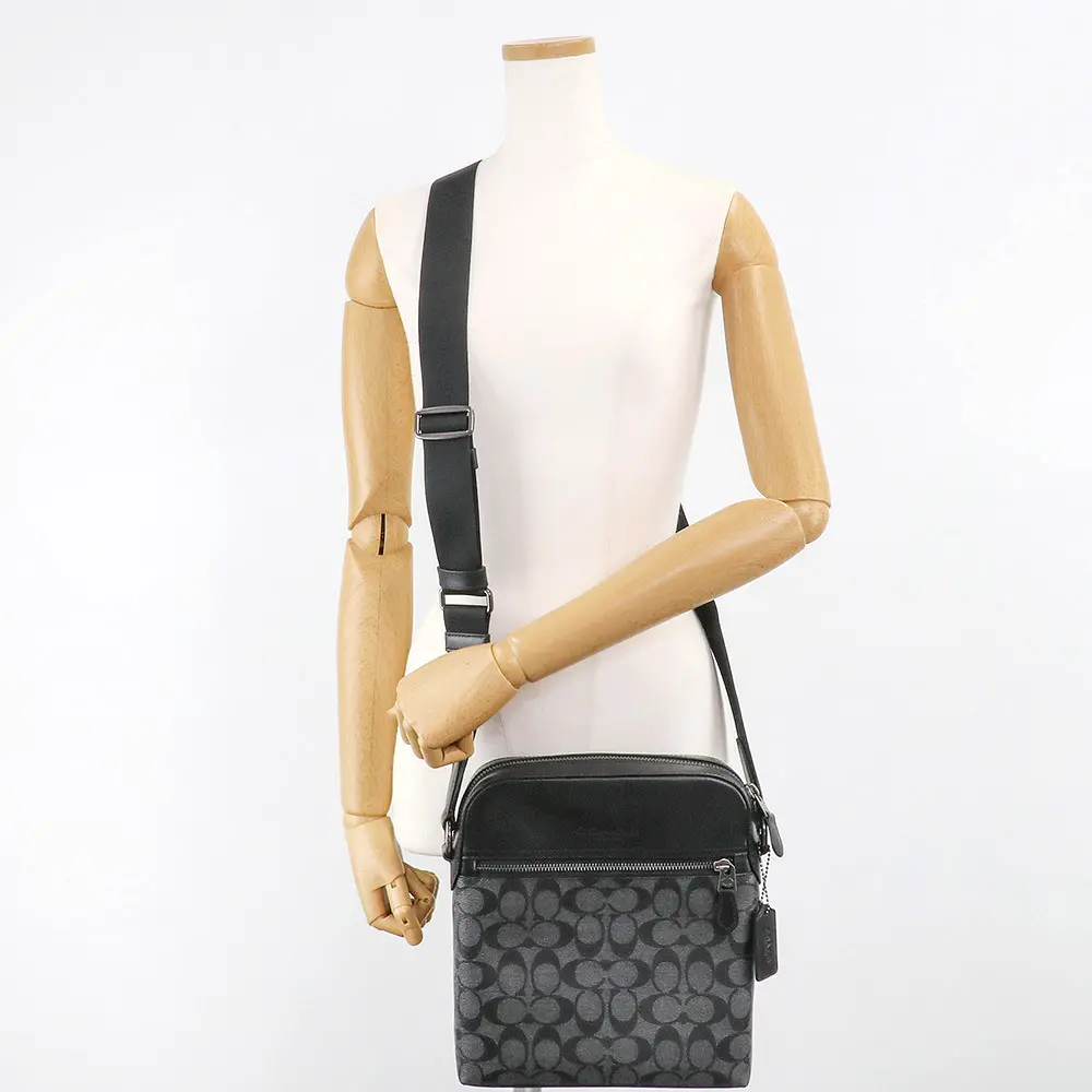 Túi Coach Bag Signature ‘Gray Black’ F4010-QBMI5 - Ảnh 6