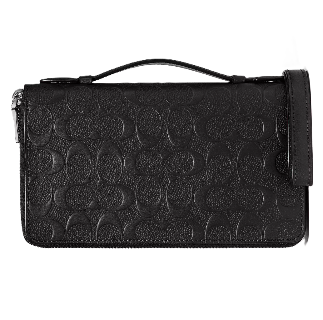 Túi Coach Double Zip Travel Organizer ‘Black’ 67637-QBBK