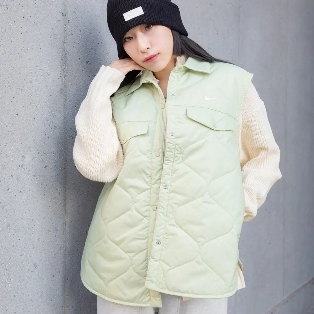 Alternative view of Áo Nike AS W NSW ESSNT Vest Ho Olive FB8738-371