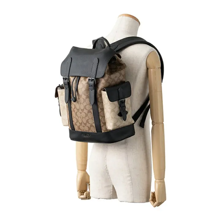 Balo Coach Hudson Backpack ‘Black Brown’ C6081-QBT5K - Ảnh 3