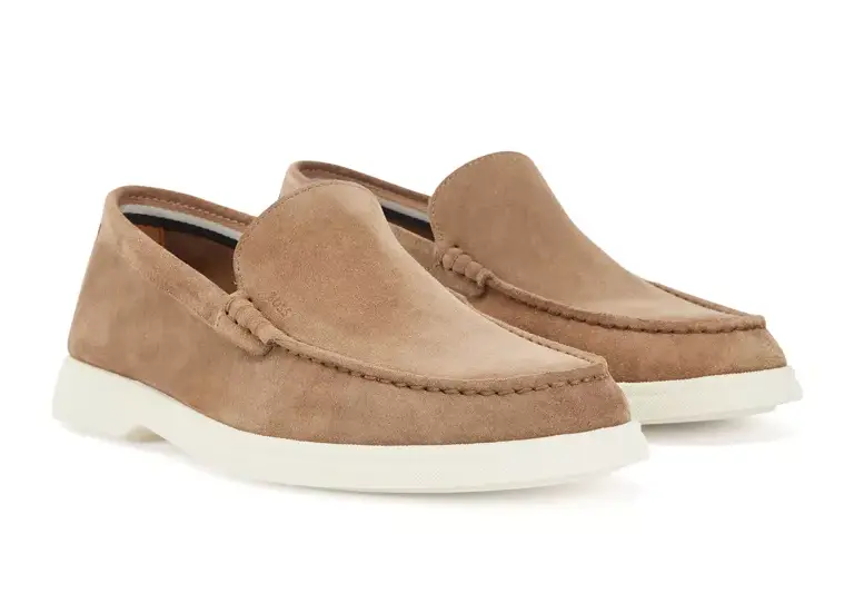 Alternative view of Giày Hugo Boss Suede Moccasins ‘Beige’ HBEU50471122-268