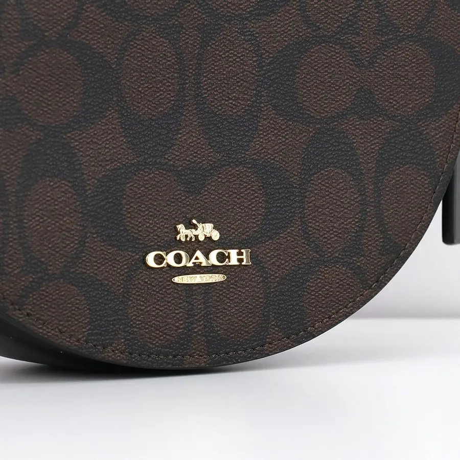 Túi Coach Signature Ellen Crossbody Bag Brown Black C1430 IMAA8 - Ảnh 6