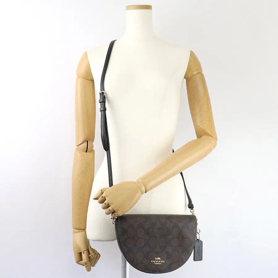Alternative view of Túi Coach Signature Ellen Crossbody Bag Brown Black C1430 IMAA8