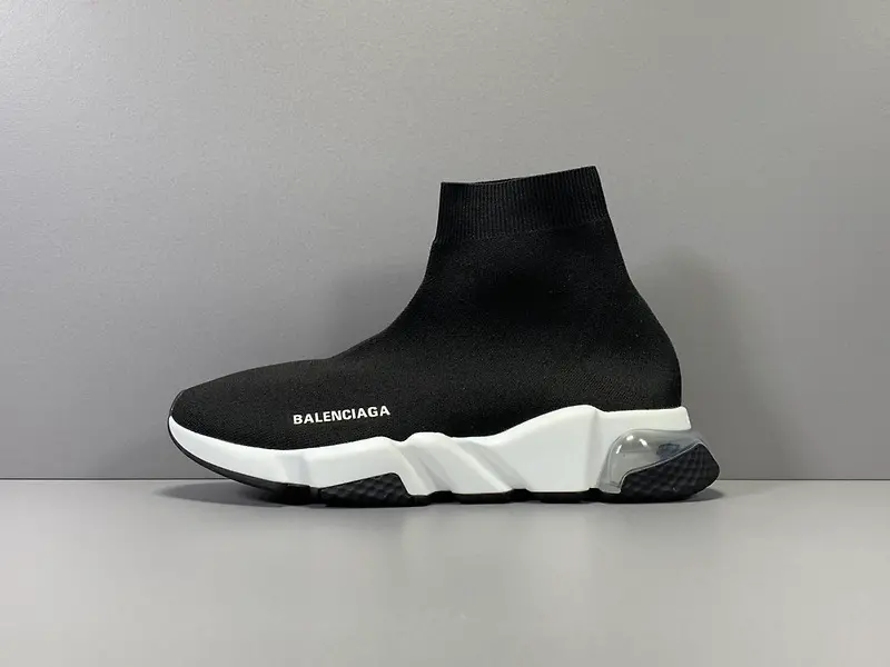 Giày Balenciaga Speed Trainers Clearsole 'Black' 607544W05GG1010 - Ảnh 3