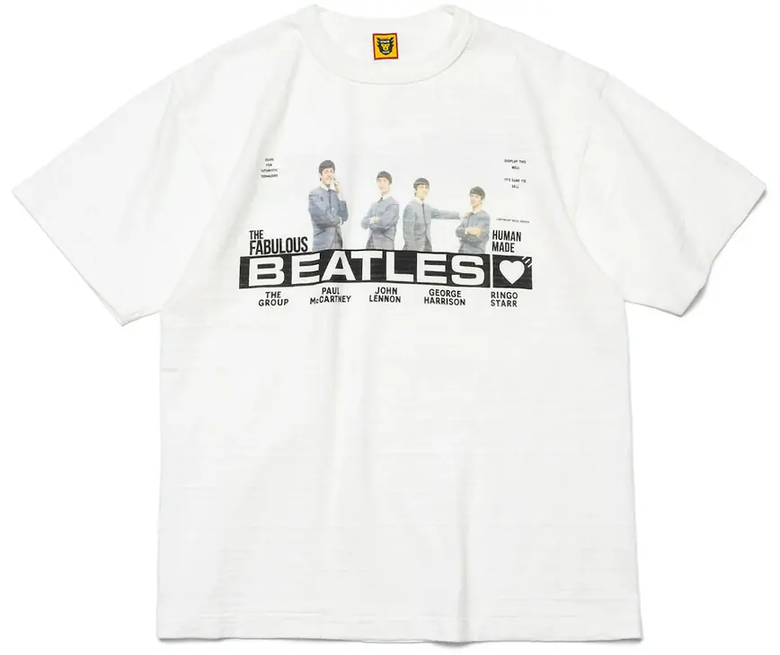 Áo Human Made Beatles T-Shirt ‘White’ HM25TE004