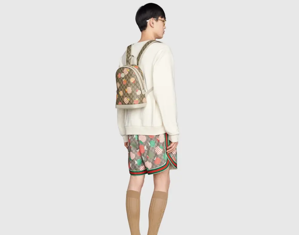 Balo Gucci Les Pommes Backpack ‘Beige’ 552884-22KGG-9768 - Ảnh 3