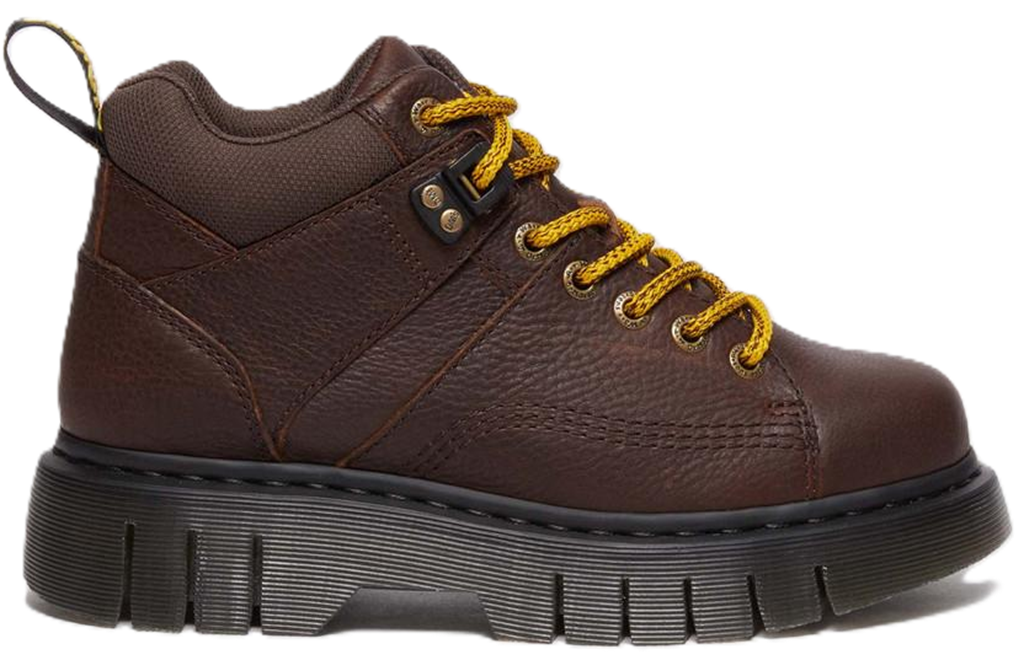 Giày Dr. Martens Woodard Grizzly Leather Low Casual 'Dark Brown' 31045201