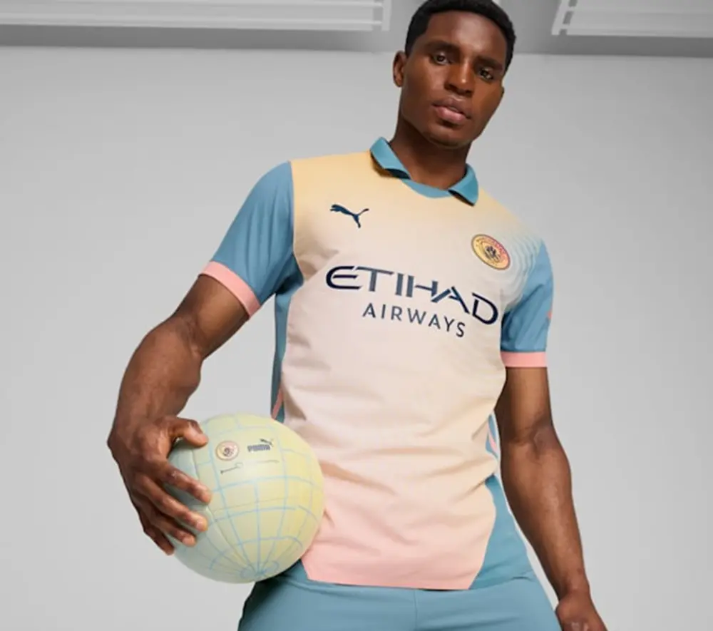 Áo Puma Manchester City 24/25 Fourth Jersey 'Rosebay' 778616-04 - Ảnh 3