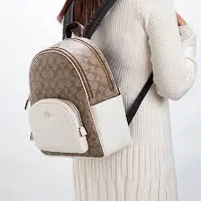 Balo Coach Outlet 'Beige White' 5671-IMDJ8 - Ảnh 4