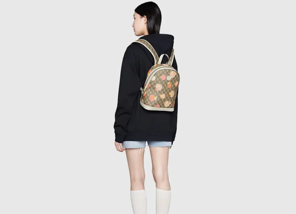 Balo Gucci Les Pommes Backpack ‘Beige’ 552884-22KGG-9768 - Ảnh 4
