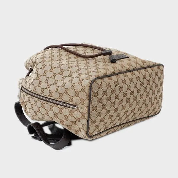 Alternative view of Túi Gucci GG Supreme Drawstring Backpack Brown 449175 KY9MN 9790