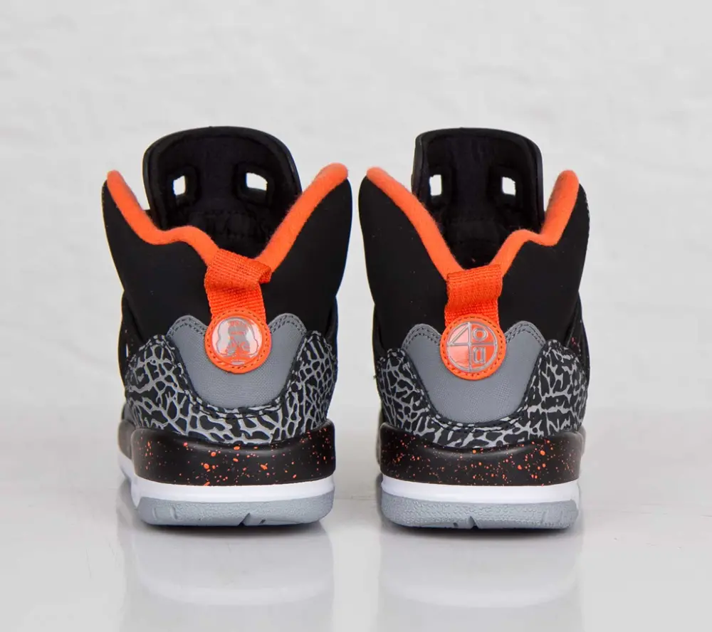 Alternative view of Giày Nike Jordan Spizike GS ‘Black Electric Orange’ 317321-080