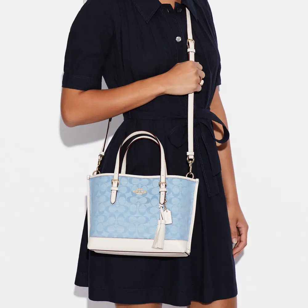 Alternative view of Túi Coach Mollie Tote ‘Blue’ CA142-IMUDY