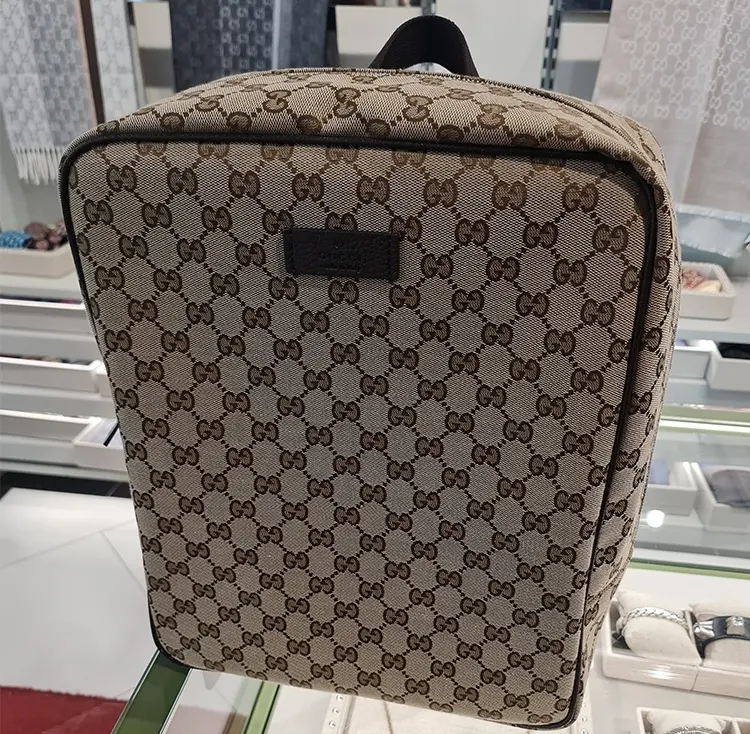 Alternative view of Balo Gucci GG Canvas Square Backpack ‘Beige’ 630914-KY9NN-9873