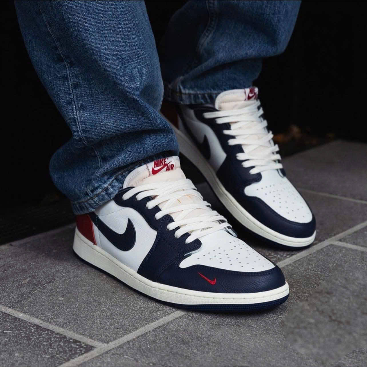 Giày Nike Air Jordan 1 Retro Low OG 'Howard University' HQ2993-100 - Ảnh 6
