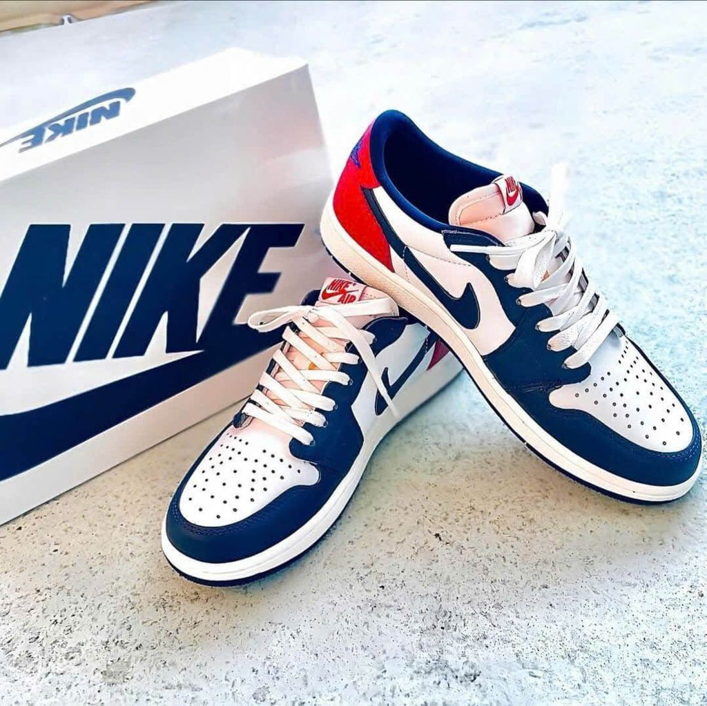 Giày Nike Air Jordan 1 Retro Low OG 'Howard University' HQ2993-100 - Ảnh 7