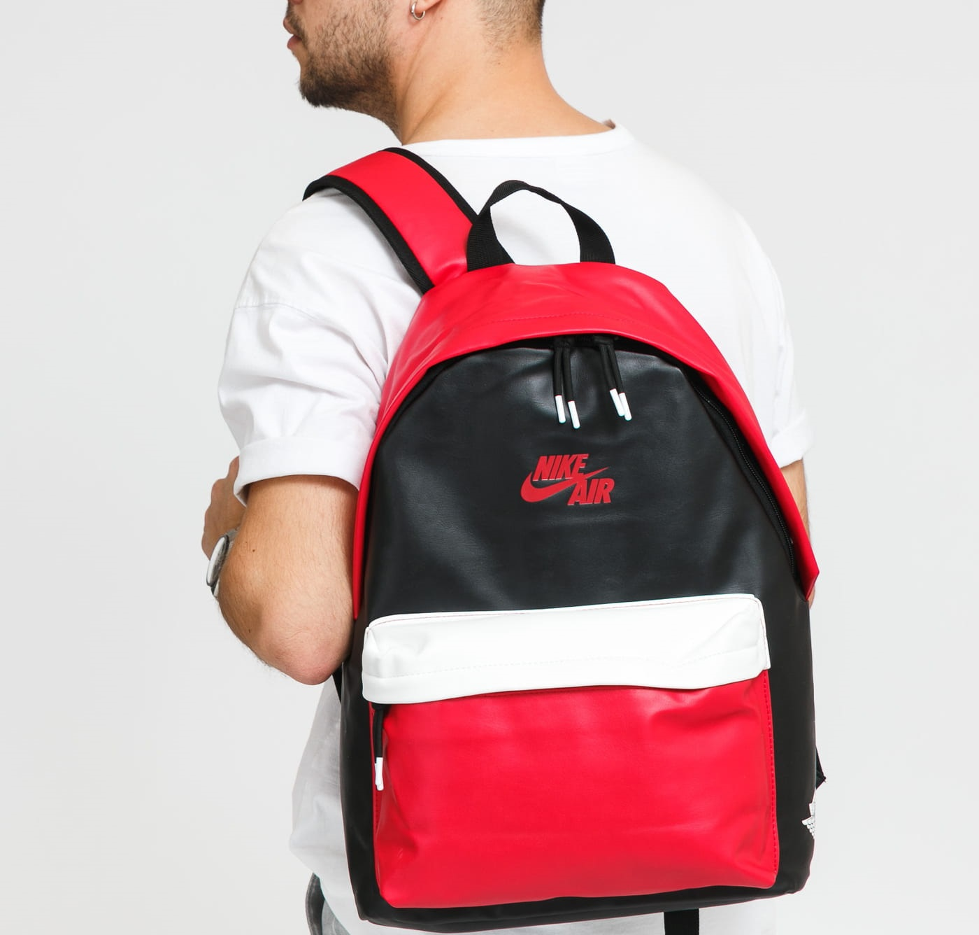 Balo Nike Air Jordan 1 Mashup Retro Backpack Gym Red Black 9A0390-KR5 - Ảnh 2