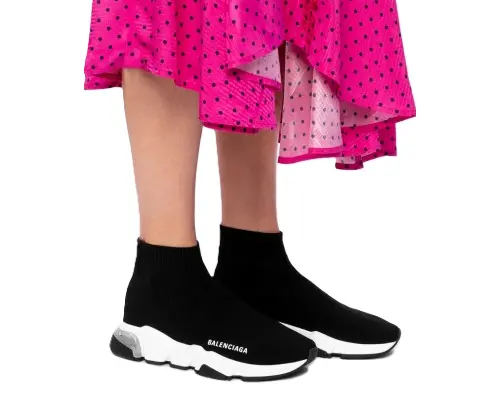 Alternative view of Giày Balenciaga Wmns Speed Trainer ‘Clearsole Black Clear’ 607543 W05GG 1010