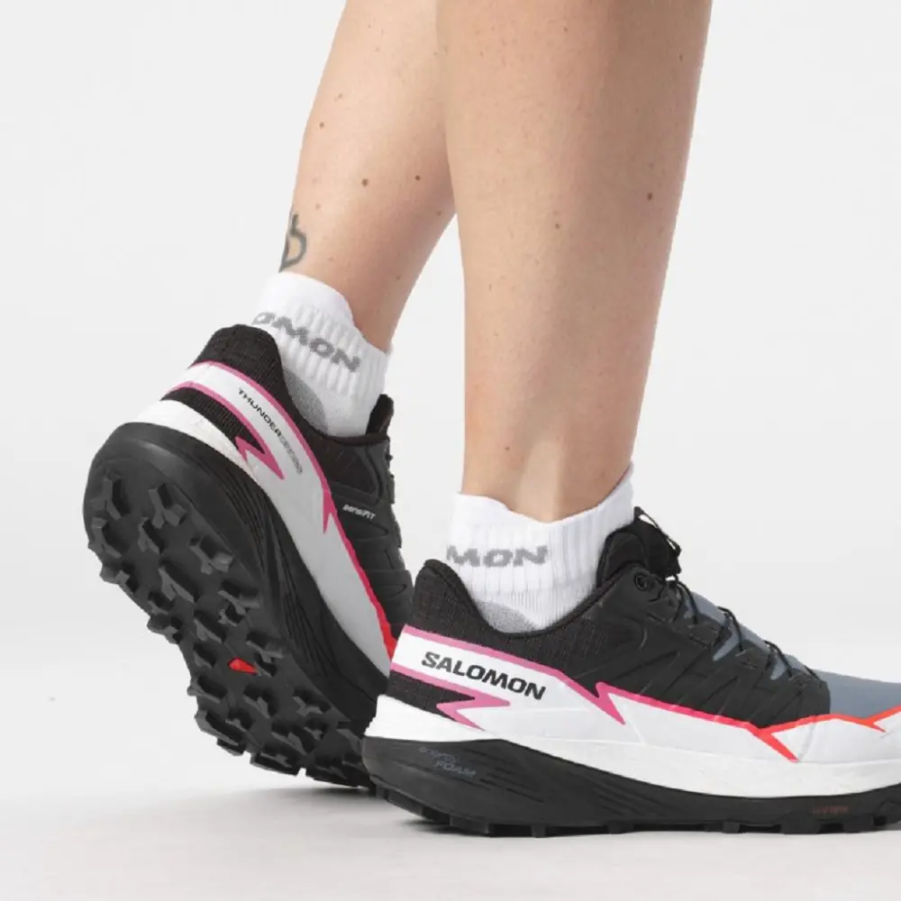 Giày Salomon Thundercross 'Black Pink Glow' L47382300 - Ảnh 3
