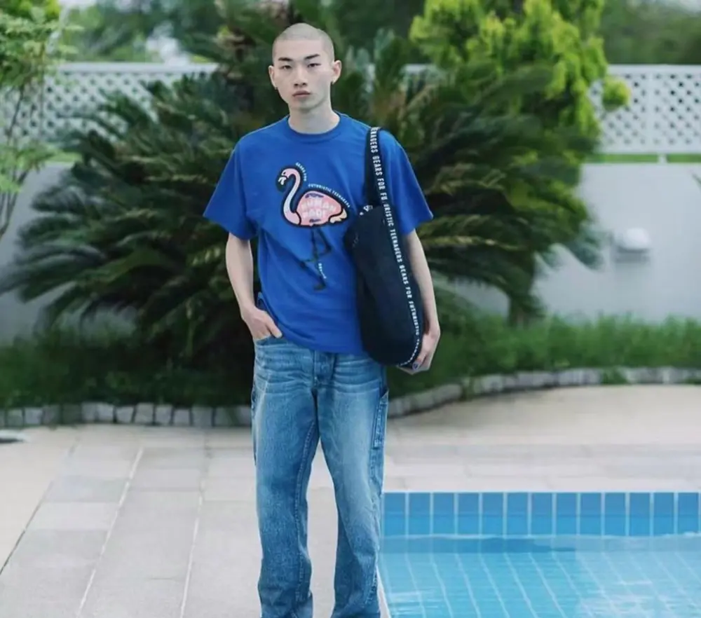 Alternative view of Áo Human Made Flamingo T-Shirt ‘Blue’