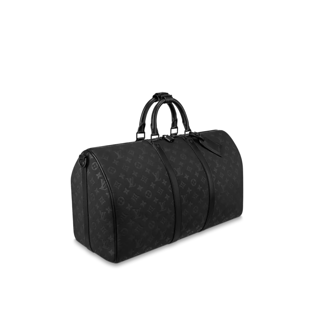 Túi Louis Vuitton Keepall Bandoulière 50 Bag 'Black' M59025 - Ảnh 3