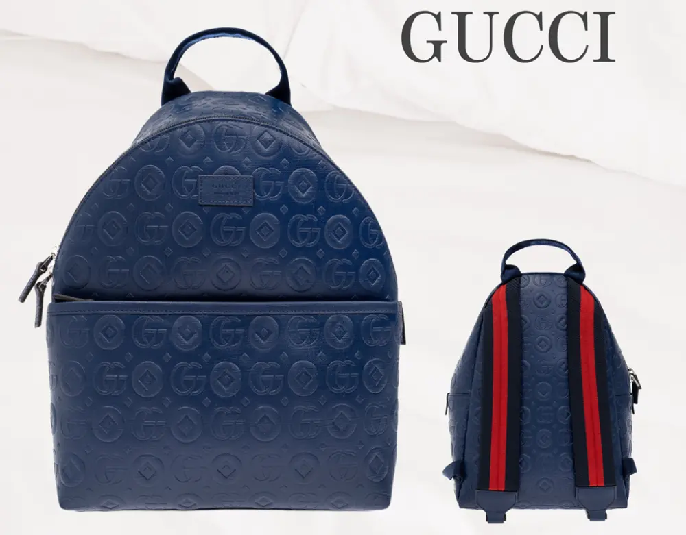 Alternative view of Balo Gucci Children’s GG Backpack ‘Blue’ 271327-FACFC-4243