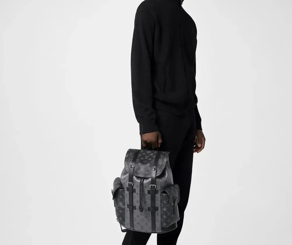 Balo Louis Vuitton Christopher PM Backpack ‘Silver’ M46331 - Ảnh 3